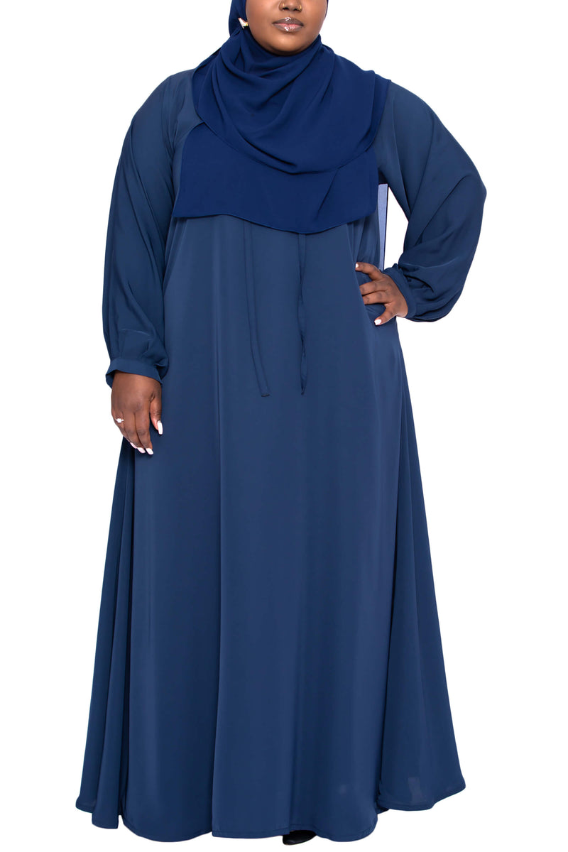 Sienna Abaya in Navy Curvy | Al Shams 6