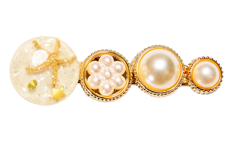 Starfish Pearl Clip