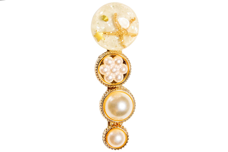 Starfish Pearl Clip