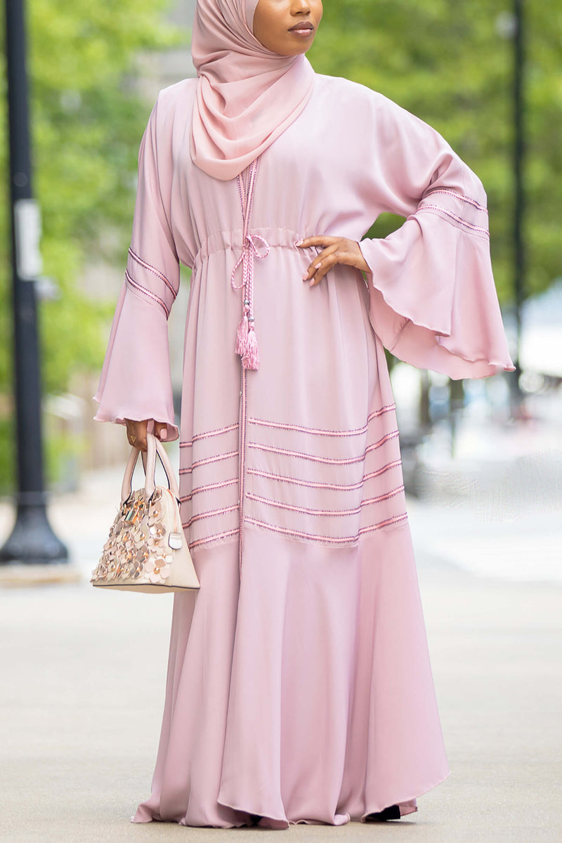 Suhayla Abaya in Soft Blush | Al Shams Abayas 3