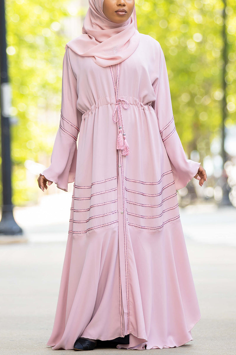 Suhayla Abaya in Soft Blush | Al Shams Abayas 4