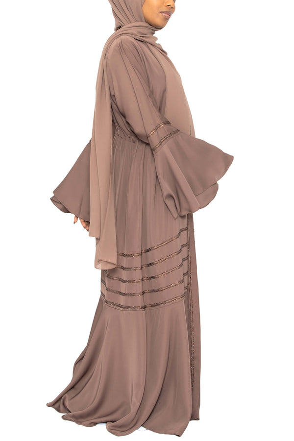 Suhayla in Warm Caramel | Al Shams Abayas 3