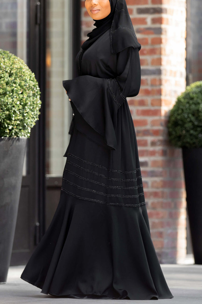 Suhayla in Black Al Shams Abayas Suhayla in Black Al Shams Abayas