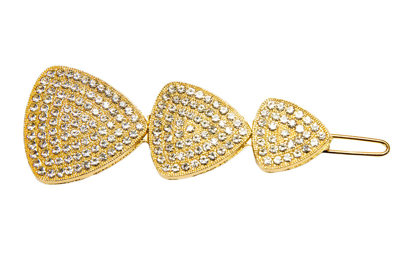 Triple Bling Triangle Clip