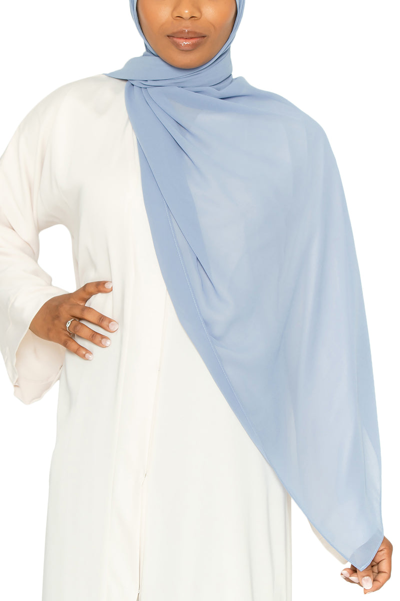 Essential Hijab Dusty blue | Al Shams Abayas 4