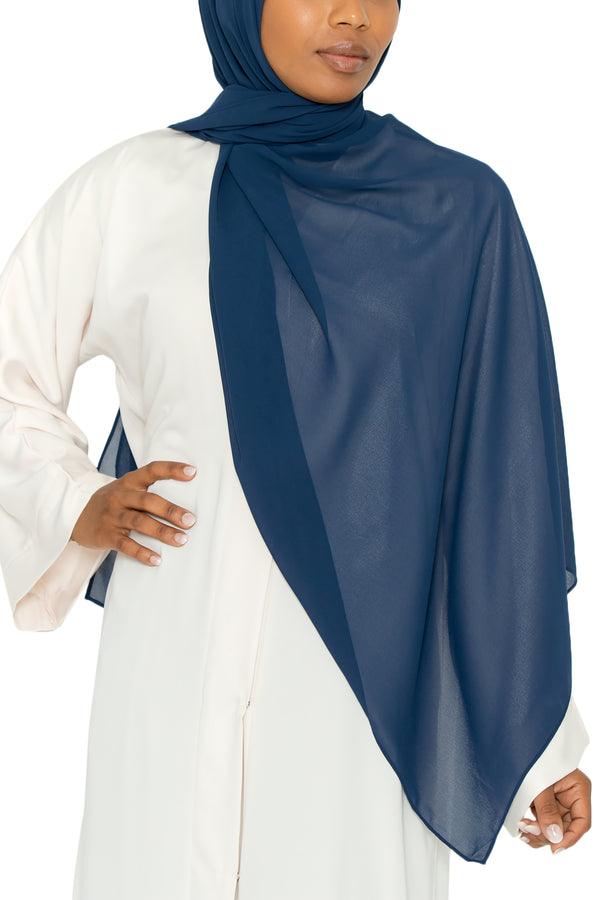 Essential Hijab Navy | Al Shams Abayas 12