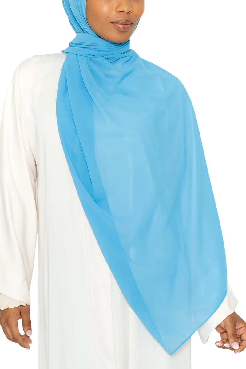 Essential Hijab Ocean Blue | Al Shams Abayas 1