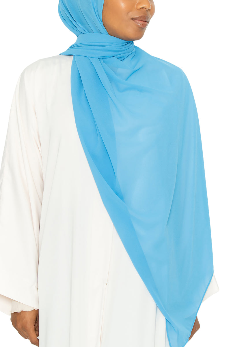 Essential Hijab Ocean Blue | Al Shams Abayas 5