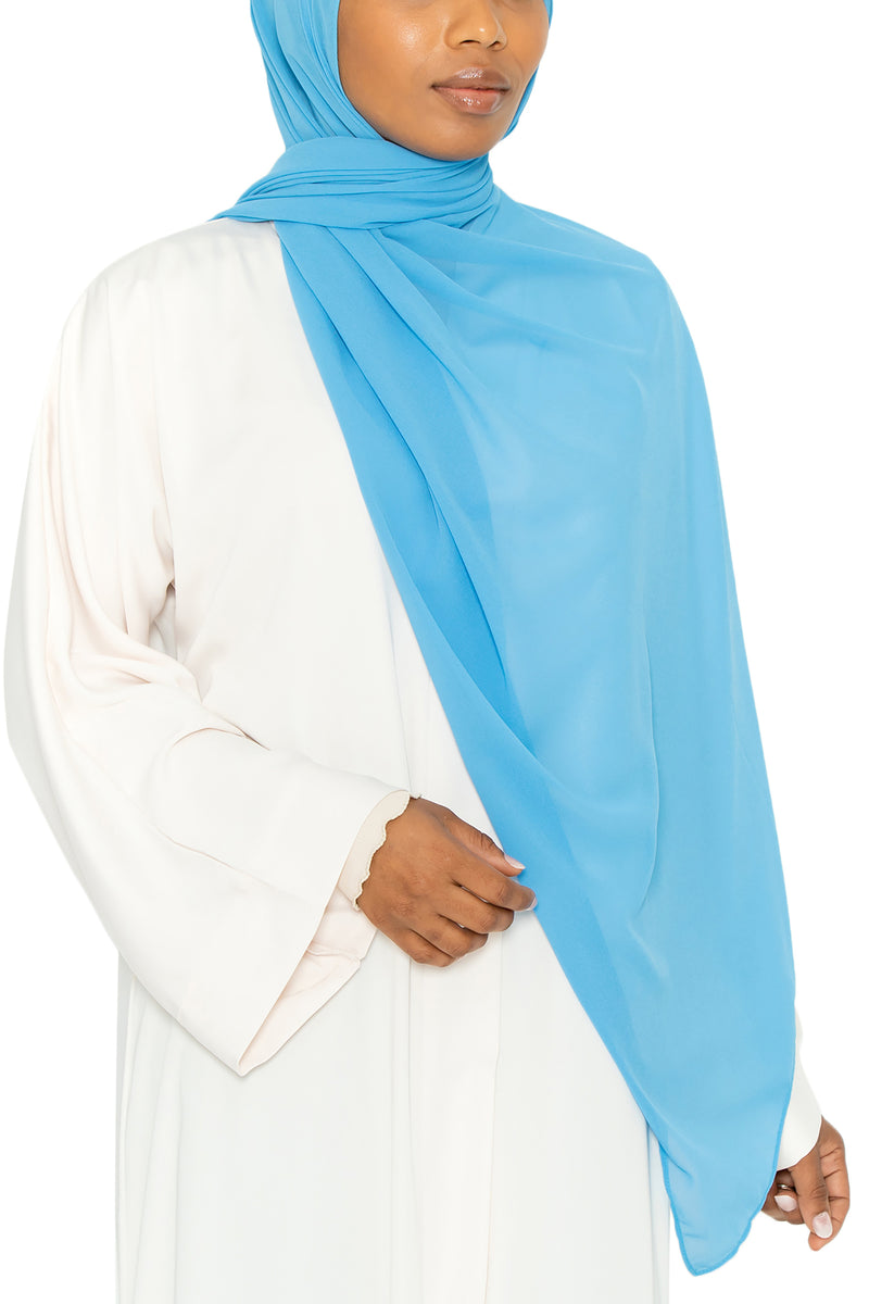Essential Hijab Ocean Blue | Al Shams Abayas 4