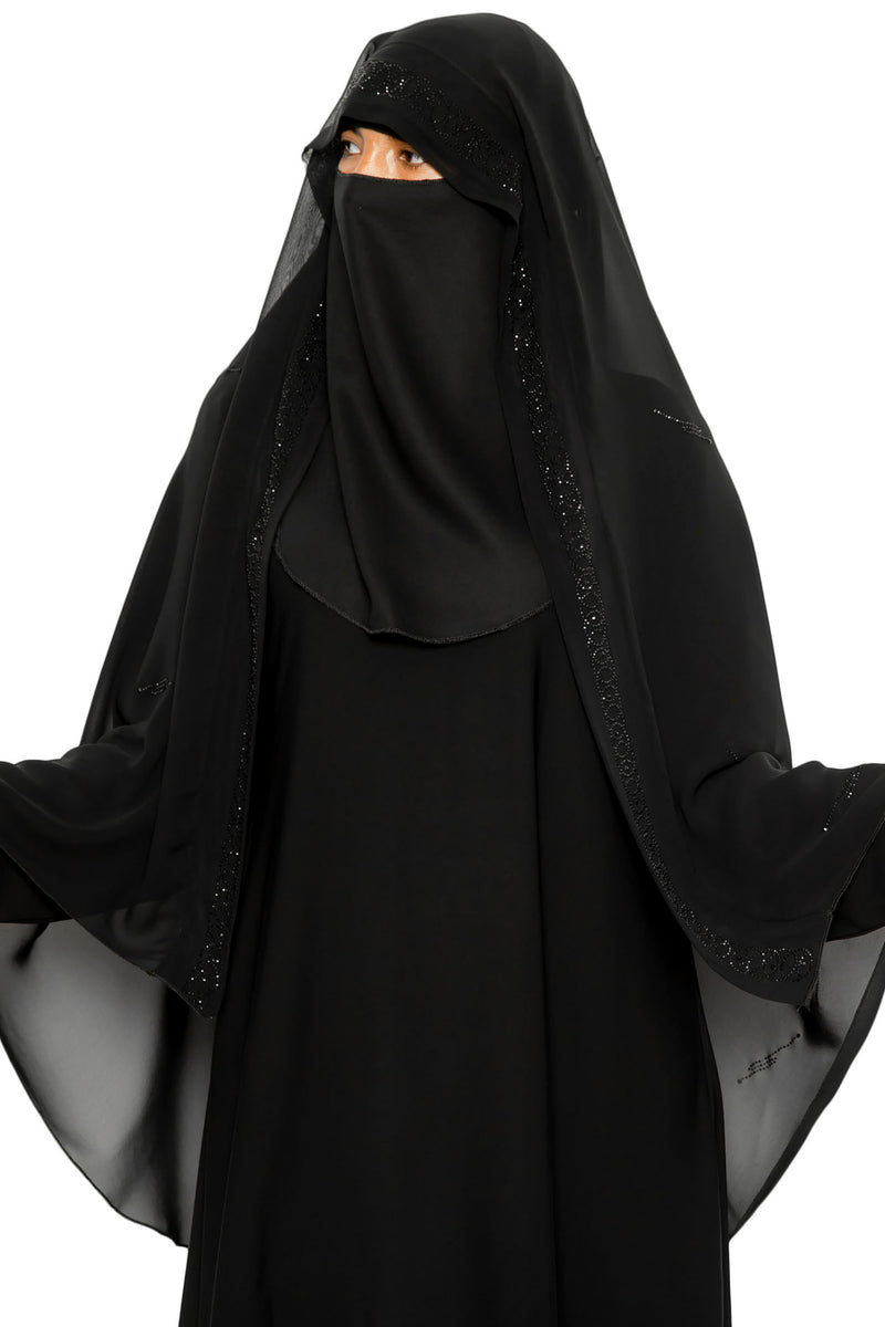 Serenity Ghashwa Black | Al Shams Abayas 2
