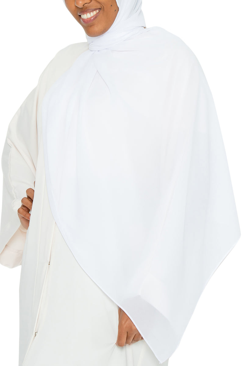 Essential Hijab White | Al Shams Abayas 2