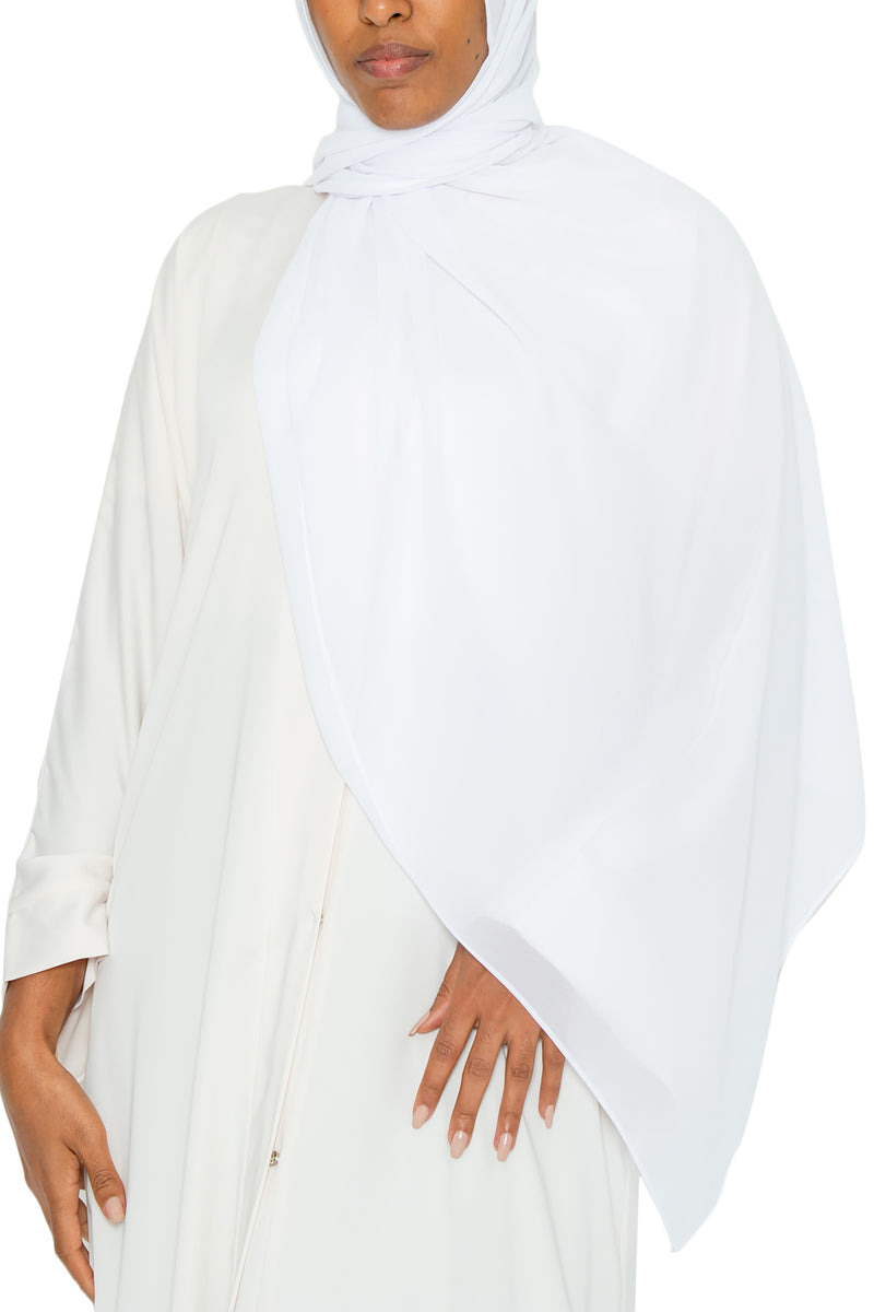 Essential Hijab White | Al Shams Abayas 5