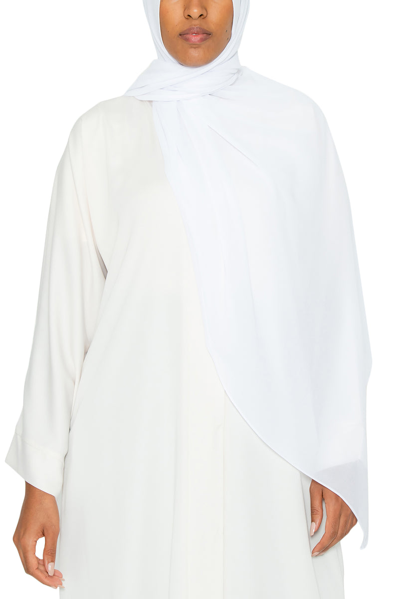 Essential Hijab White | Al Shams Abayas 3