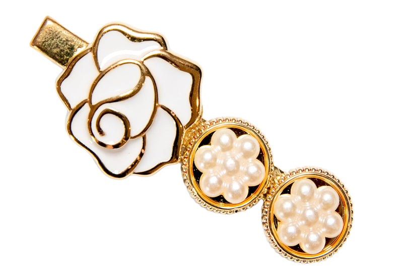 Pearl Rose Clip